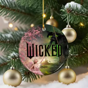 Wicked Ceramic Ornament, Broadway Musicals Ornament, Broadway Gifts For Fan, Wicked Christmas Ornament, Best Friends Merch, Xmas Ornament