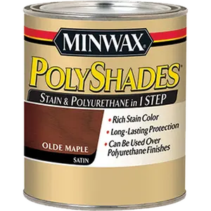 212 MAIN 1-Step Oil-Based Wood Finish - 61330 1 Qt Satin Olde Maple 330 Polyshades, Protects Wood (Automotive & Motorcycle Paint Care)