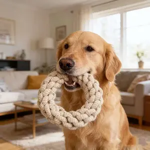 Durable Braided Dog Rope Toy, Suitable for Small Medium Large Dogs, Interactive Chewing Stick, Tough Structure, Fun Design