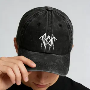 Unisex Sleep Token Vintage Washed Baseball Cap USA Made Rock Band Aesthetic Hat Gift for Fans Holiday Present Fading Craft