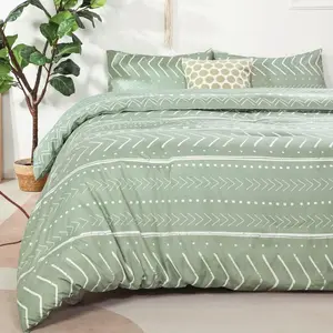 Aztec sage green comforter twin size, folchloric art pattern sets twin boho Aztec bohemian twin comforter with microfiber fill, 1 comforter, only 1 pillowcase