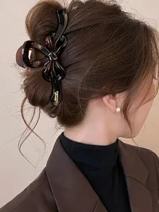 Large Size Butterfly Hair Clip for Thick Hair, High-Quality Clamp, Perfect for Autumn Winter Updo Hairstyles, Stylish and Durable Accessory