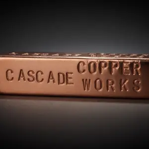 Premium Quality Copper Hand-Poured Ingot Bars, ~16+ oz Stamped