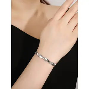 Luxury Double Layer Herringbone Bracelet | Sleek European-American Elegant Versatile Jewelry