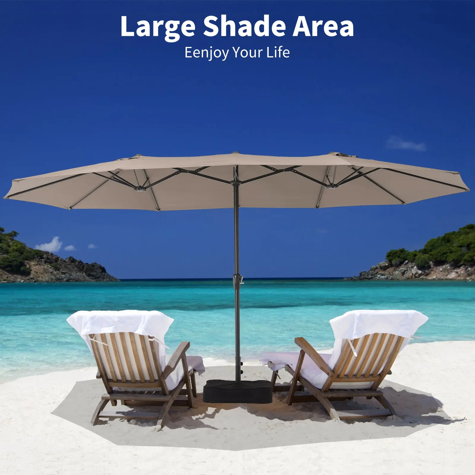 11 ft aluminum cantilever solar led offset patio umbrella Best Choice Products 10ft 360-Degree Solar LED Lit Cantilever Patio Umbrella, Outdoor Hanging Shade main image 0