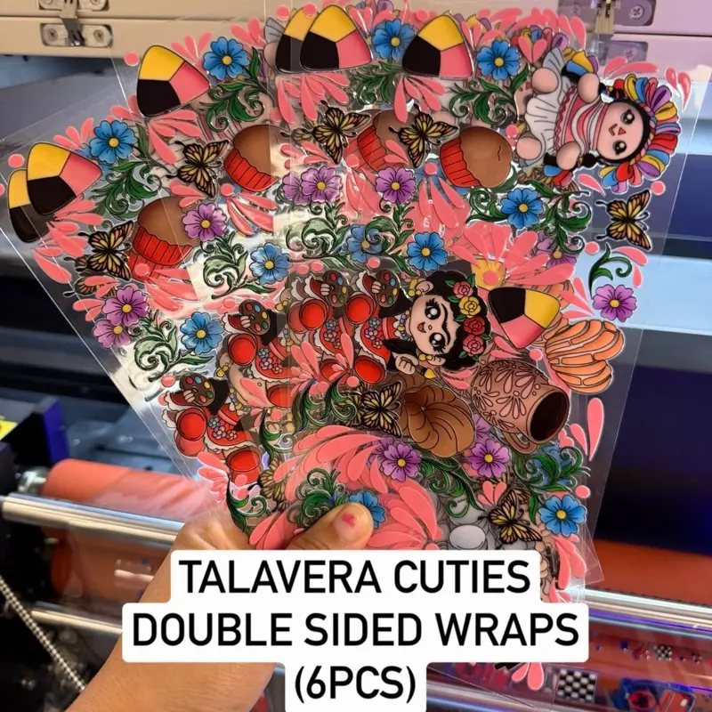 Talavera cuties DOUBLE SIDE CUP WRAP BUNDLE (6PCS)