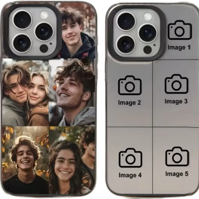 Custom Photo Phone Case for iPhone 17 Pro Max, 17 Air, 17 Pro, 16, 15, 14, 13, 12 11. Features a Soft Silicone  Inner Case and Durable Hard Outer Shell