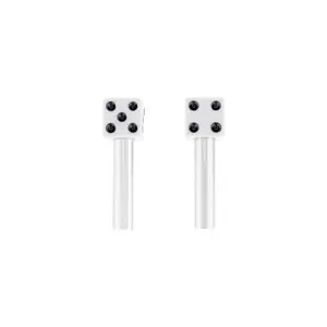 Dice Door Lock - White Knobs (2Pc/Set)