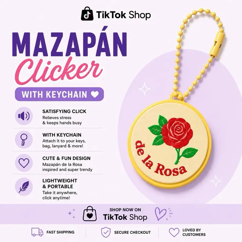 Mazapán Clicker Keychain | 3D printed