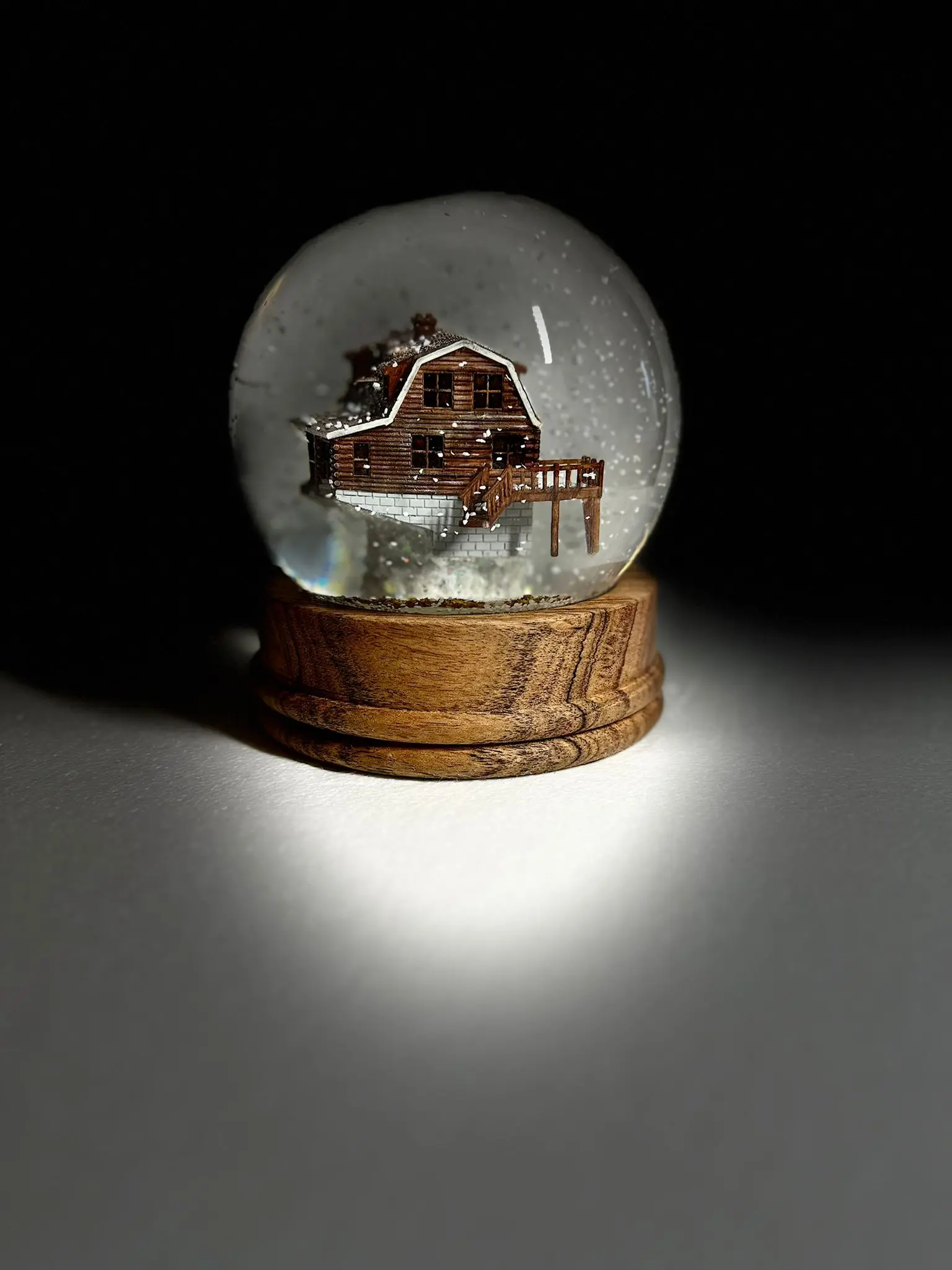 Custom Home in a Snow Globe- Custom Snow Globe