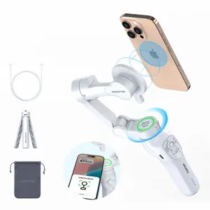 COMITOK MOGO Only for iPhone, Gimbal Stabilizer for iPhone, [MFi Certified] Phone Gimbal with 360 Degree Face Tracking for Video Recording, NFC Pair and Magnetic Mount for iPhone 17 Pro Max
