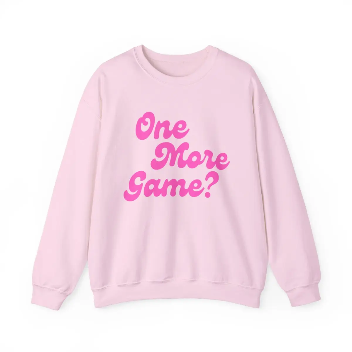 Pickleball Crewneck Sweatshirt | One More Game? | Pink Wednesdays Collection