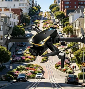 M8 Pro 2026 Aerial Drone, Equipped with 4K UHD EIS Camera, GPS Positioning, 5G WiFi FPV, Brushless Motors, Optical Flow Hover, Intelligent Obstacle Avoidance, Auto Return, 360° Stunt Roll, 2 Batteries Included