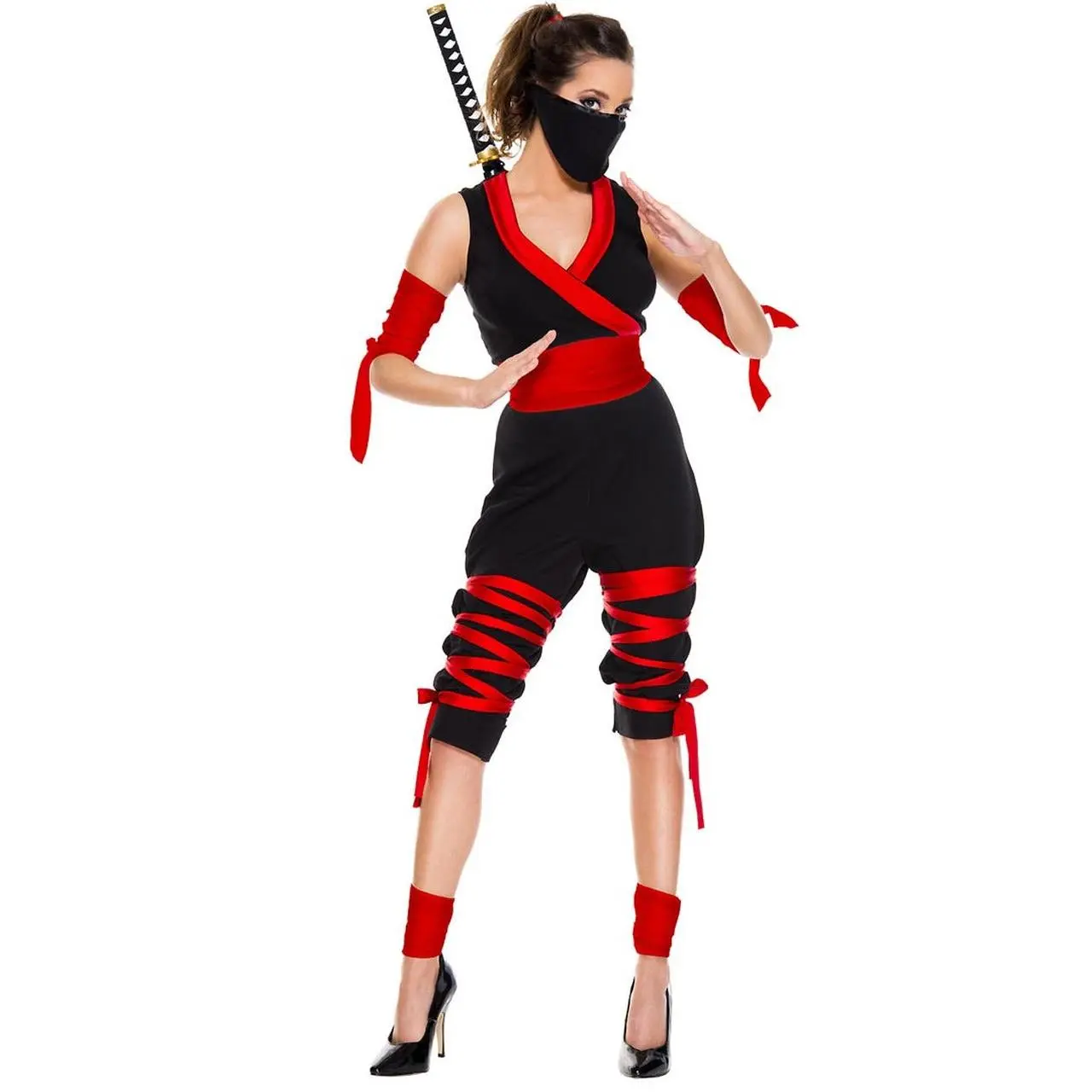 Fierce Red Ninja Costume