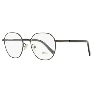 Zegna Geometric Round Eyeglasses EZ5270-H 009 Matte Gunmetal 53mm