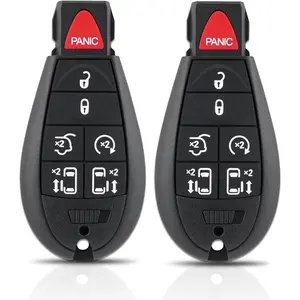 Suitable for 2008-2016 Chrysler and 2008-2020 Dodge Keyless Entry Remote Key Replacement, M3N5WY783X, IYZ-C01C (2-Pack)