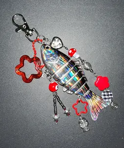 Adorable Fish Keyring with Beads, Charms and Fun Designs – Stylish Accessory for Everyday Use