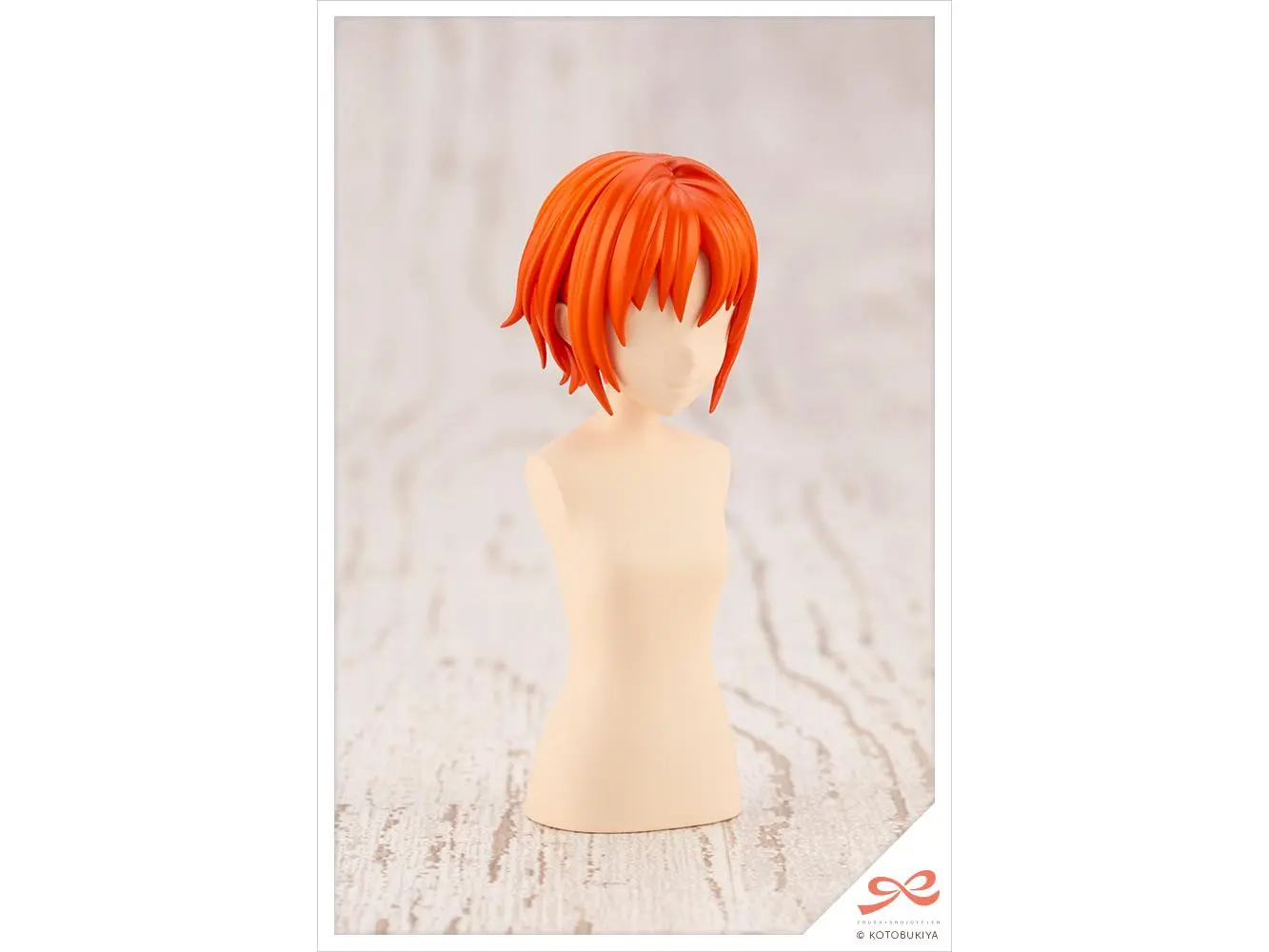 212 MAIN Kotobukiya JK013 Sousai Shojo Teien Non-Scale M.S.G. Customizable Short Wig Type-A - Orange & Purple Plastic Model Kit with High-Quality Craftsmanship, Customizable Short Hair Hairstyles Compatibility, Ideal for Toy Collectors (Display or Gift)