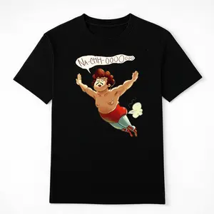 Nacho Libre Flying Leap Graphic Tee - 100% Cotton Unisex Oversized Fit Shirt, Perfect For Nacho's Lovers, Made In USA