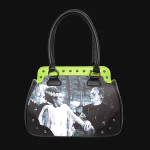 Rock Rebel We Belong Dead Bride of Frankenstein Bag Y2K Style Classic Movie Iconic Design