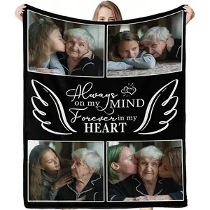 Personalized commemorative blanket for all seasons birthday, Christmas New Year, Mother's Day  Father's Day, Valentine's Day gift