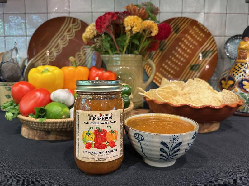 Hot Mix Smooth Sweet Salsa 16 oz - Naturally Sweet No Added Sugar Smooth Texture for Gourmet Dishes