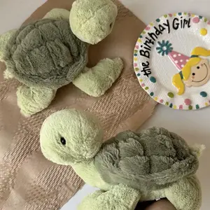 Sea Turtle Shaped Plush Toy, 1 Count Realistic Tortoise Calming Plush Doll, Soft Cute Stuffed Animal Doll, Birthday Gift, Holiday Gift for Kids