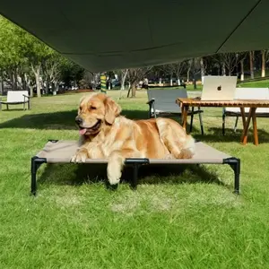 Portable Raised Dog Bed, Washable Durable Pet Cot for Large Dogs, Comfortable and Easy to Clean, Ideal for Outdoor Use, Outside