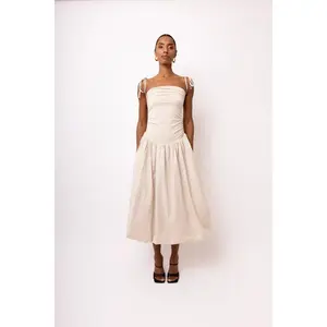 Alexa Milk Puffball Dress