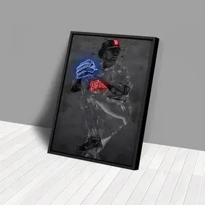 [ SPORT POSTER- UNFRAMED POSTER] Pedro Martínez Poster Boston Red Sox Hand Made Poster Print Kids Wall Art Man Cave Gift Home Decor