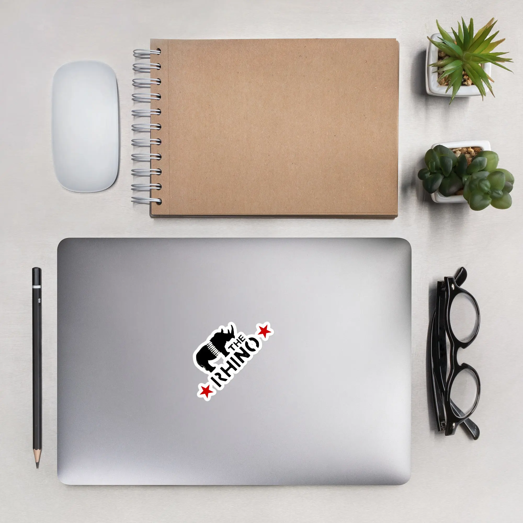The Rhino Logo Sticker
