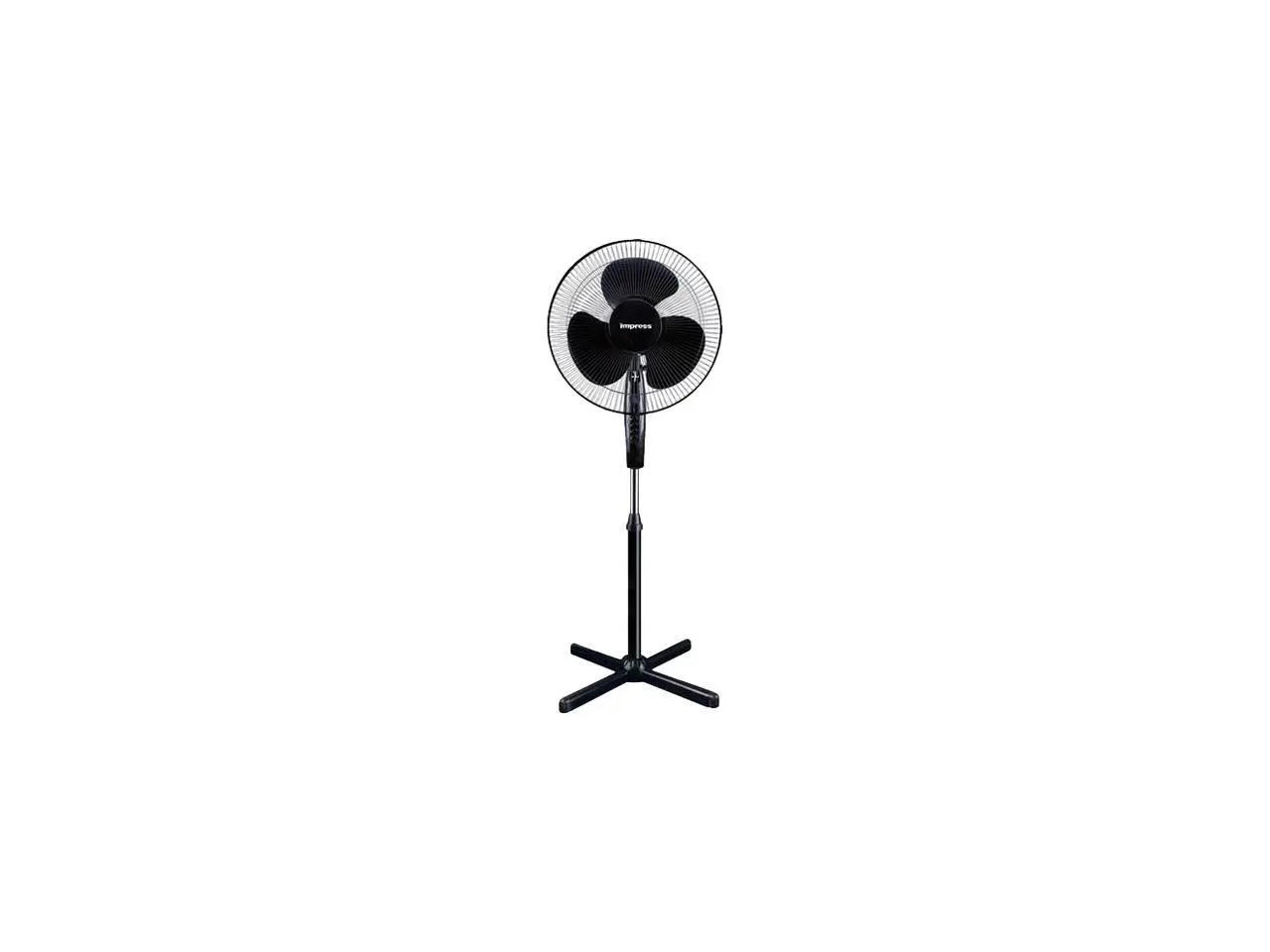 IMPRESS 16" Black Oscillating Stand Fan (IM-725B)