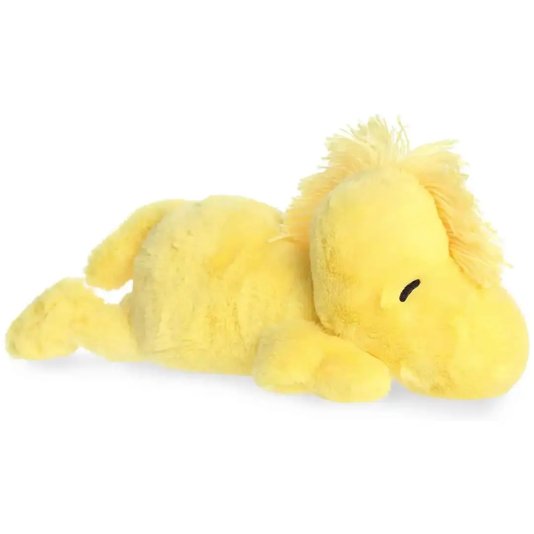 Aurora 18" Peanuts Woodstock Palm Pal Plush Stuffed Toy - Unisex Animal Shape, Cute Collectibles, Cute Plush Charm, Adorable Design, Polyester Soft Fabric, 6" x 7" x 8.5", Kids Gift