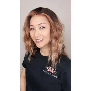 Palo Duro Sunset Glueless Wig for Women, 16 Inch Body Wave 13x4 Lace Front, Heat-Friendly Synthetic Hair with a Natural Hairline, Glueless Wigs