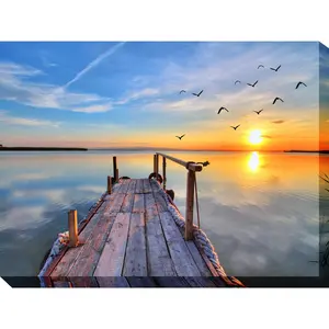 FISHING DOCK by West of the Wind | Waterproof Outdoor Wall Art