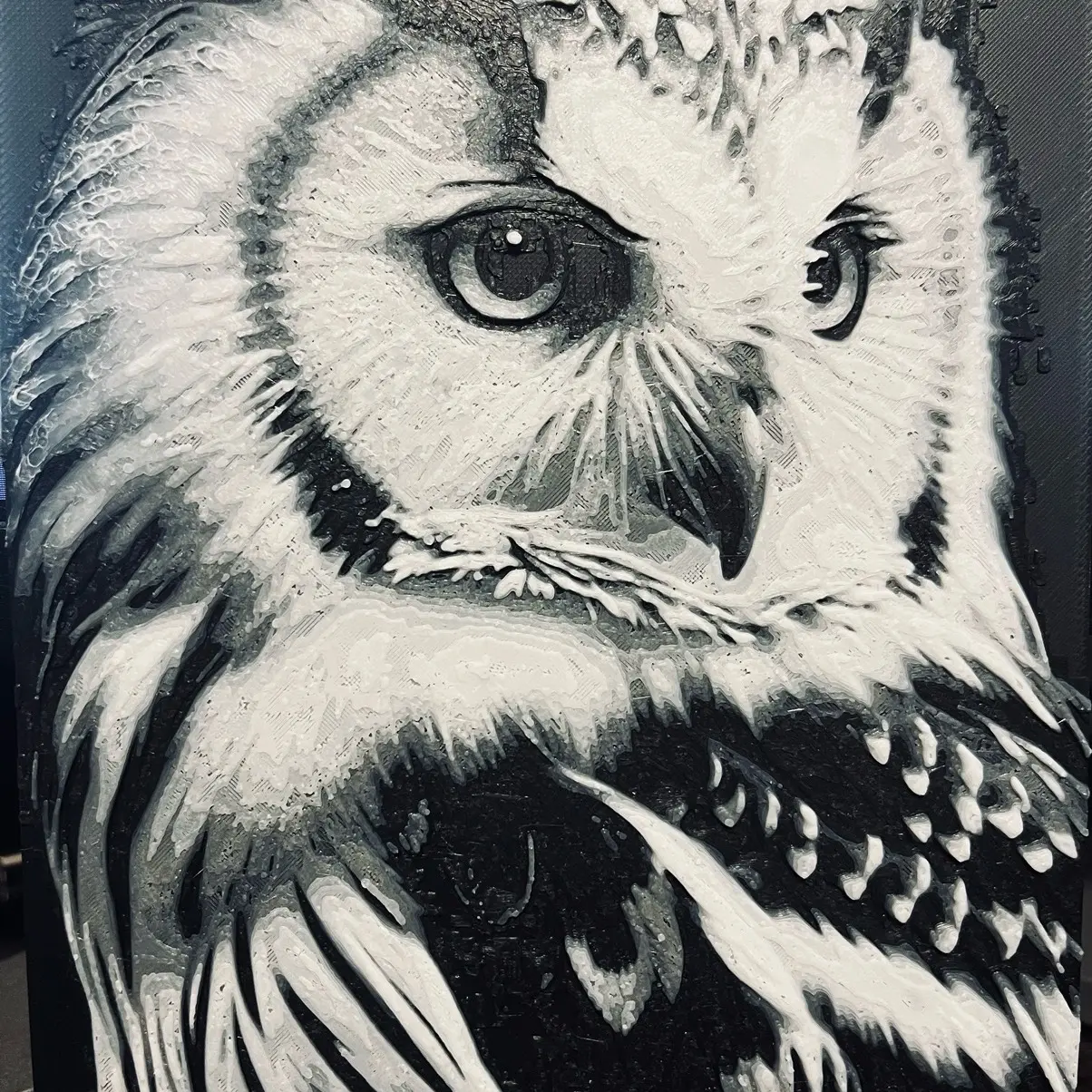 Owl Wall Art l 3D Printed Owl Wall Art l 3D Printed