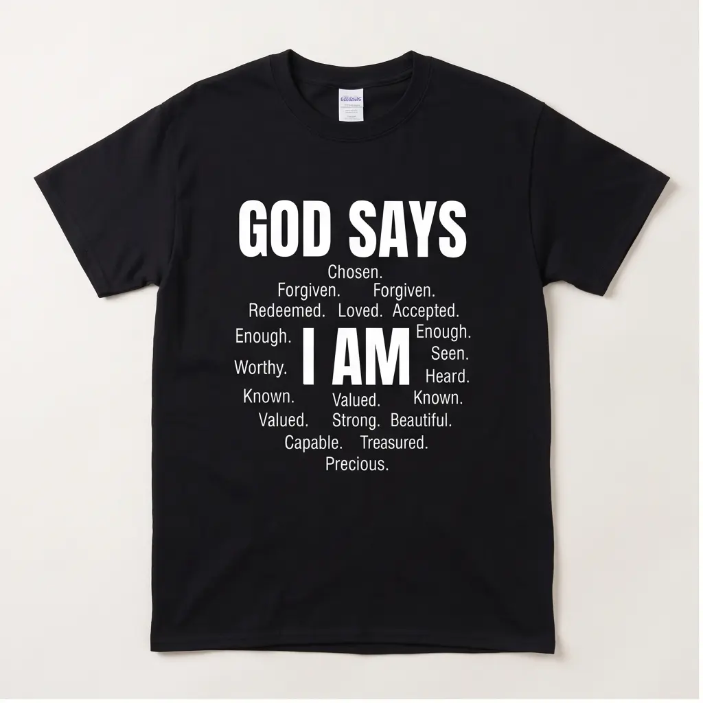 Christian shirt God says I am shirt, unisex shirt