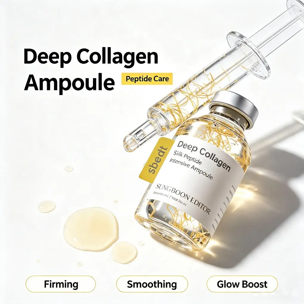 Silk Lifting Peptide Ampoule(40ml) - Korean Anti-Aging Skincare Serum, Wrinkle Care, Face-Lift at Home, Peptides & Deep Collagen for Plumping, Smoothing, Mothers' Day Gift