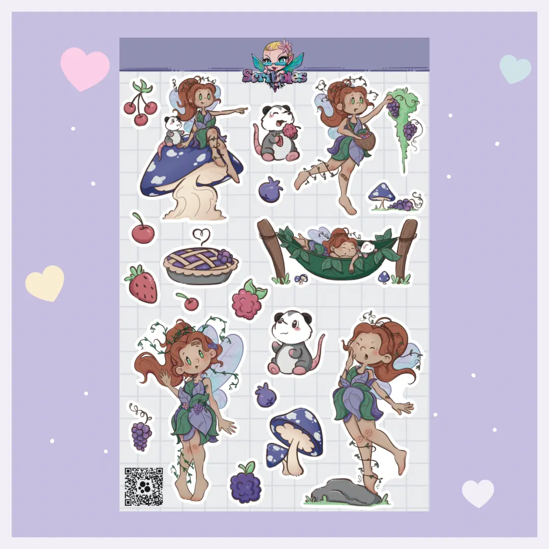 Zylia Fairy and Pip Sticker Sheet