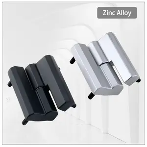 (Ten-piece pack) Zinc Alloy Black Detachable Hinge Industrial Electrical Machinery Equipment With Screw Embedded Hinge Door Security Lock Door Reinforcement