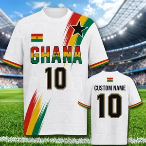 Personalized Ghana Soccer Jersey with Custom Name & Number, Football Fan Shirt