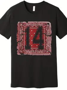 Men'S Casual T-Shirt in Red Paisley Print - Featuring a Loose Fit, Breathable Fabric, Round Neck, And Short Sleeves, Perfect for Summer Outings.It'S Machine Washable And Combines Style with Comfort.This Trendy Design Is Available for Both Men And