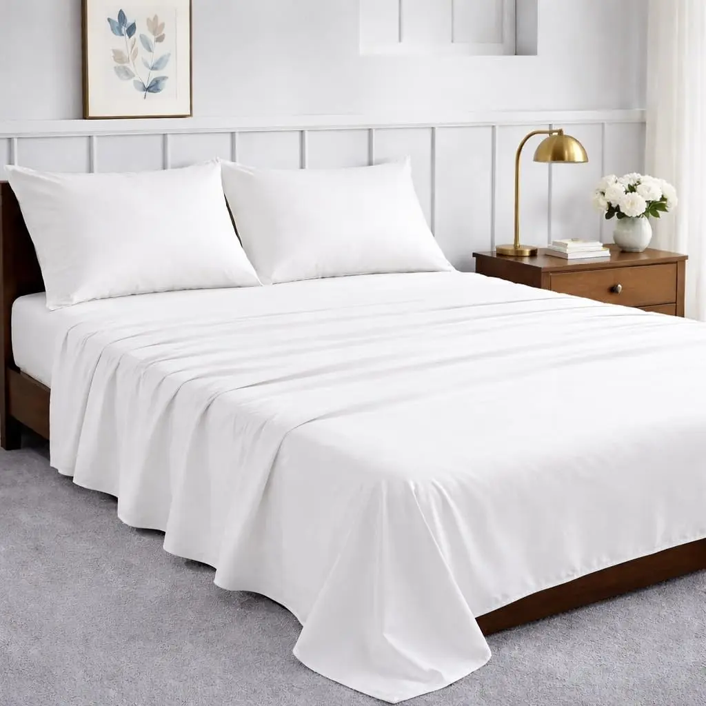 3 Piece Deep Pocket Bed Sheets Microbar Set Hotel Luxury Ultra Soft Bed Sheets All Sizes Includes 1 Pillowcases Bedroom Bedding Set Bedroom Bedding Set