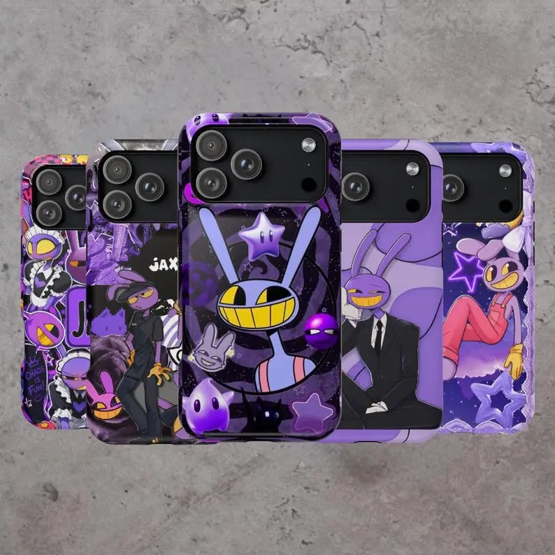 Jax The Amazing Digital Circus Phone Case, TADC Character Protective Cover, Cute Kawaii Cartoon Gift for Fans