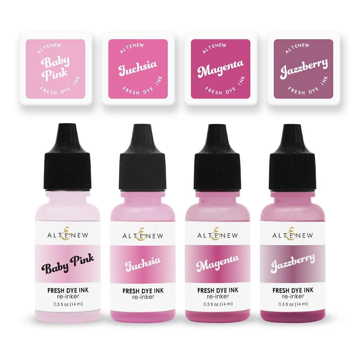 Bubblegum Dreams Fresh Dye Ink Mini Cube & Reinker Bundle