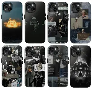 Rapper Nf Fear Ep Music Album Cover Art Hip Hop Merch Heavy Duty Tough Phone Case Shockproof Drop Protection Durable Hard Cover Gift for iPhone 11 12 13 14 15 16 17 Pro Max Plus