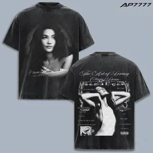 Olivia Dean The Art of Loving Amarae Dean Vintage Washed T Shirt, R&B Soul Music Graphic Tee, Retro Album Tracklist Design, Double Sided Oversized Heavyweight Cotton Shirt, Aesthetic Streetwear Top, Classic Singer Fan Gift Apparel, Unisex Y2K Style Tee