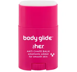 Body Glide For Her Anti Chafe Balm | Chafing stick with added emollients | Great for dry, sensitive skin and/or sensitive areas | Use on chest, bra, butt, groin, arm, and thigh chafing | 0.8oz