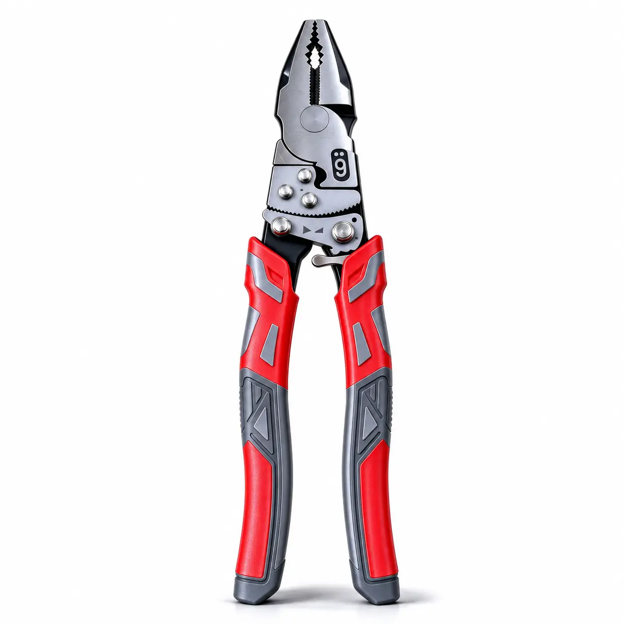 Self-Locking Anti-Skid Ratcheting Locking Pliers, 55-Steel Heavy Duty Electrical Pliers, Wire Cutters & Holding Lock Pliers, Durable Locking Plier for Automotive, Plumbing & DIY Hardware