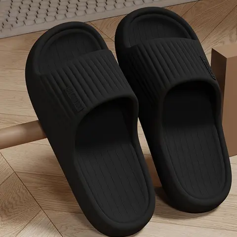 Men's Casual Plain Non-slip EVA Slides, Comfortable Soft Slippers, Trendy Soft Slippers for Indoor & Outdoor Use for All Seasons